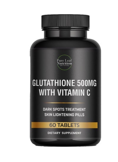 Buy Glutathione 500mg With Vitamin C 60 Tablets | Dark Spot Treatment & Skin Whitening Pills in UAE