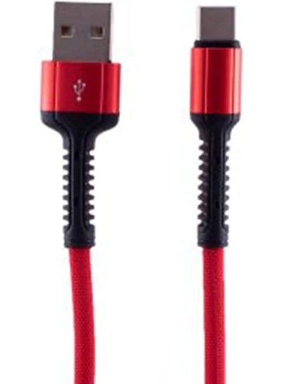 Buy Ldnio LS63 Mobile Phone Cables 2.4A Fast Charging Type-C USB Cable 1M - Red in Egypt