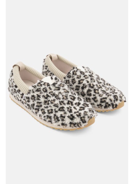 Buy Women Animal Print Slip On Casual Shoes, Beige  Combo in UAE