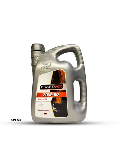 Buy Kraft Max Motor oil  - 4L -   API:SN - 20w50 in Egypt