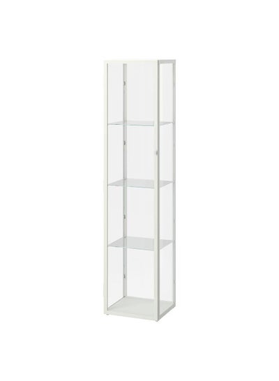 اشتري Decorative Glass-Door Cabinet White في الامارات
