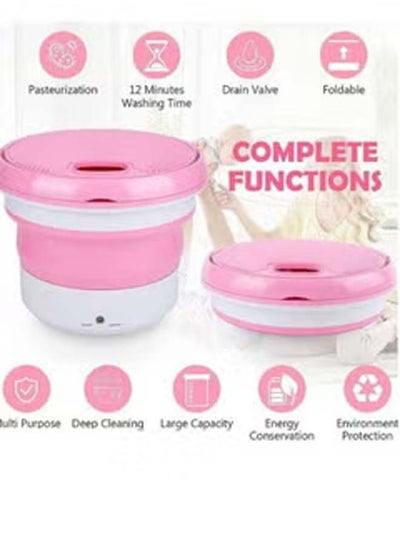 Buy 7L large Capacity Portable Foldable Mini Washing Machine Small Bucket Laundry Washer in UAE