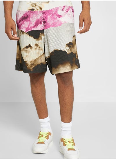 Buy Ombre Aop Print Comfort Sweatshorts in Saudi Arabia