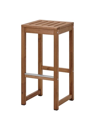 Buy Bar Stool, Outdoor, Light Brown Stained in Saudi Arabia