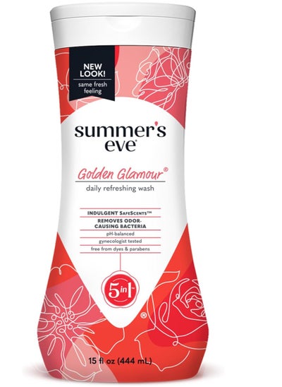 Buy Summers Eve Golden Glamor Feminine Cleansing Wash (444 ml) in Saudi Arabia