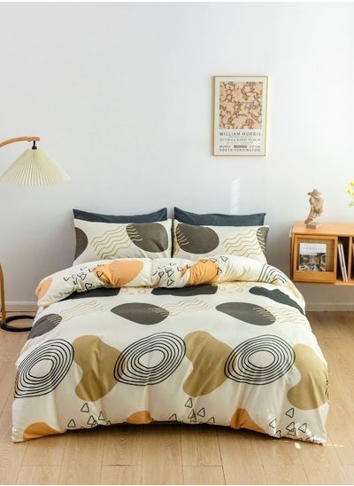 Buy Duvet cover set, Circle geometric design various sizes in UAE