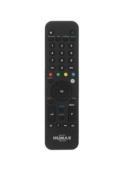 اشتري HD Receiver Remote Control For Humax Gezira Black في الامارات