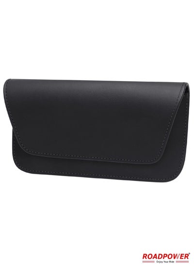 Buy Sunglasses Holder For Car Case Leather Glasses Clip Holder For Sun Visor Black in UAE