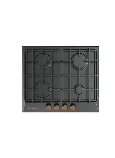 Buy Built In Hob, 4 Gas Burners, 60 Cm, Black - 500009860 in Egypt