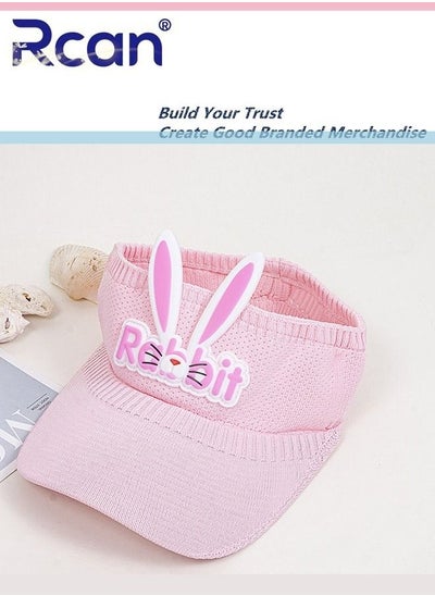 اشتري Baby Windproof Sunshade Empty Hat Rabbit Ears Knitted Cap 1-2 Years Old في السعودية