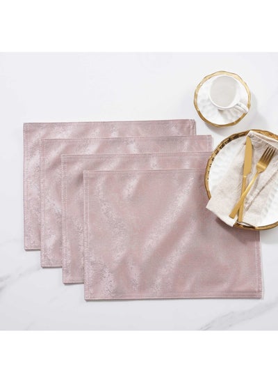 Buy Avrid 4-Piece Placemat Set 32X45Cm - Pink in UAE