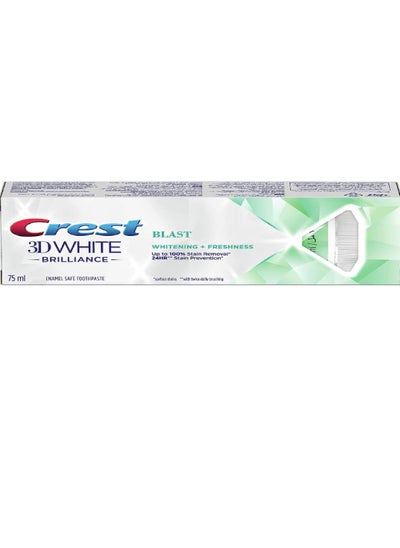 Buy Crest 3D White Brilliance Blast Toothpaste 75ml in UAE