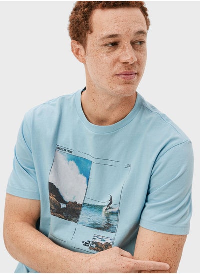 Buy Graphic Crew Neck T-Shirt in Saudi Arabia