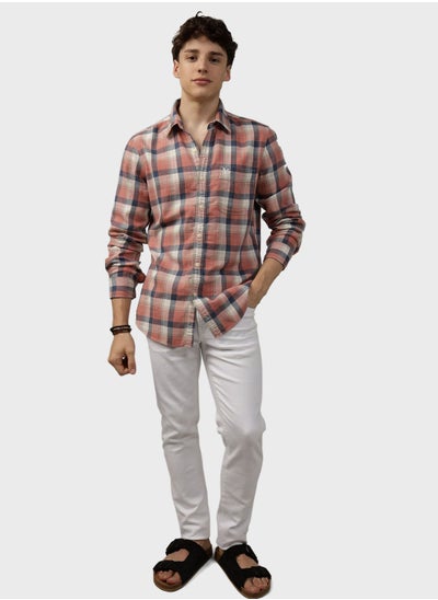 Buy Slim Fit Button Down Shirt in Saudi Arabia