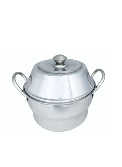 Buy Idli Pot 9-Pit, Aluminium Ploished Pan, Silver in UAE