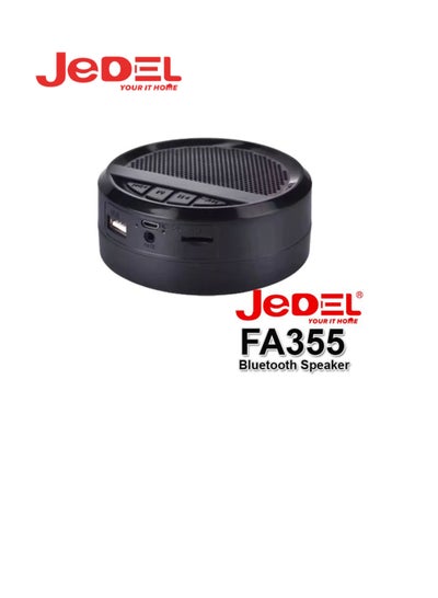 Buy Jedel Wave-355 Wireless Bluetooth Speaker - Black in Saudi Arabia