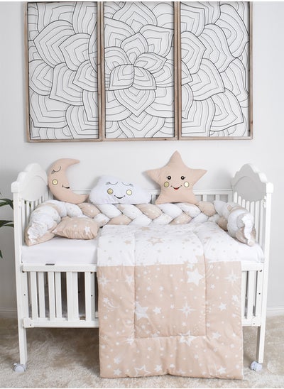 Buy 6-Piece Baby Cot Bedspread With Snail Partitions in Saudi Arabia