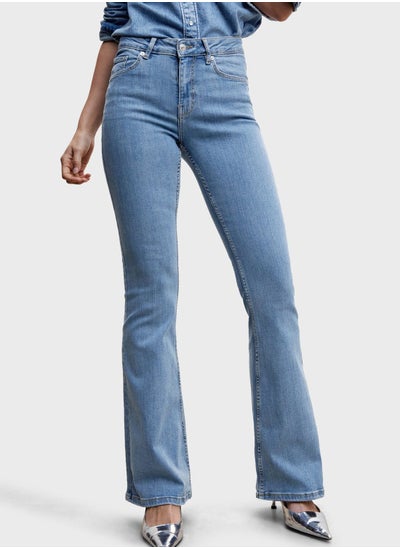 Buy Flared High Waist Jeans in UAE