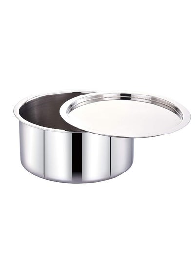 Buy Stainless Steel Tope Set with Lid Stainless Steel Pot Cookware Tope Set 32.5cm - 9000ml in UAE