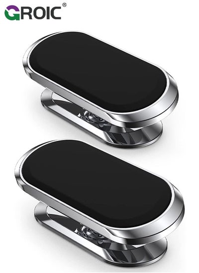 Buy 2 Pack Magnetic phone holder for car, Super Strong Magnet cell phone carmount for iPhone Magnetic 360° Rotation Universal Dashboard adhesive Car Magnetic Phone Mount in Saudi Arabia