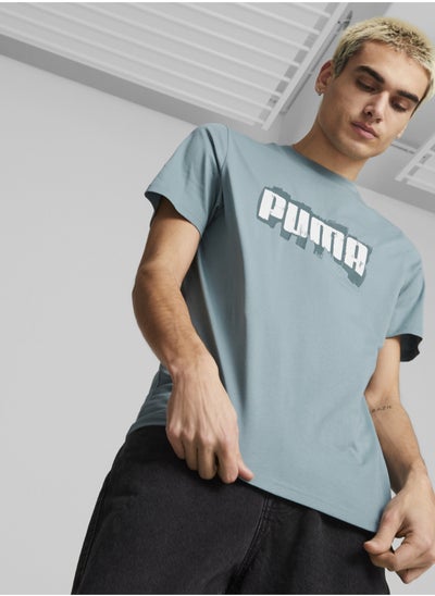 Buy PUMA Mens Graphics Wording Short Sleeve T-Shirt in UAE