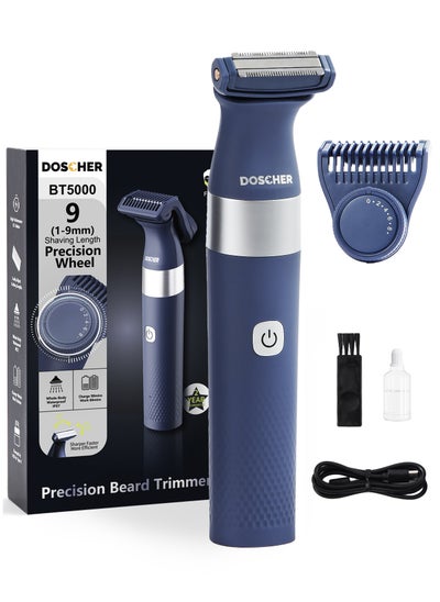 اشتري Electric Trimmer for Men,Beard Trimmer and Face Shaver for Men with (1-9mm) Adjustable Face Stubble Comb, Waterproof Wet/Dry Men Razor في السعودية