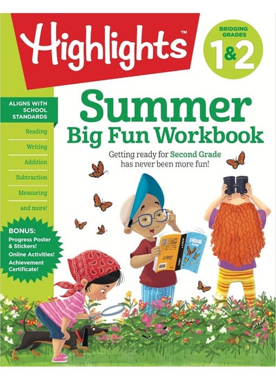 Buy Summer Big Fun Workbook Bridging Grades 1 & 2: Summer Before Second Grade Prep Workbook for Spell in UAE