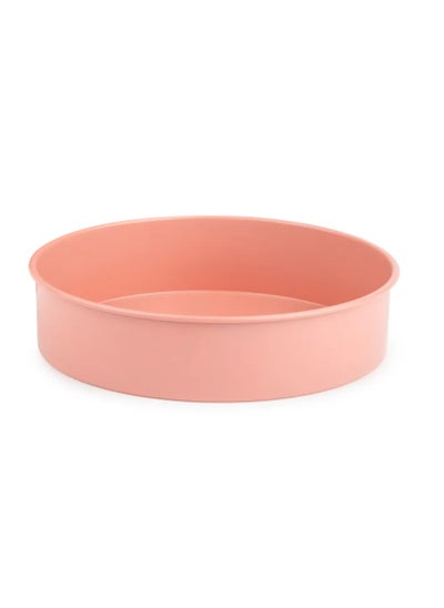 Buy Nonstick Round Bake Pan, Silicone Bakeware Cake Mould 25X6 cm in UAE