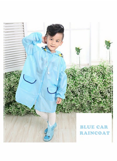 Buy Children's raincoats, Cartoon Kids Rain Jacket, Boys Girls Hooded Rain Poncho Outdoors Kids Transparent Raincoat Student Rain Suit Waterproof Durable Windbreaker in UAE