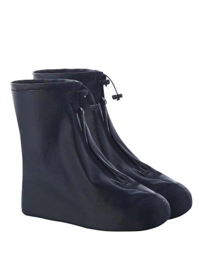 اشتري Fashion Rain Boots for WomenNew black cloth pattern New black cloth pattern في السعودية