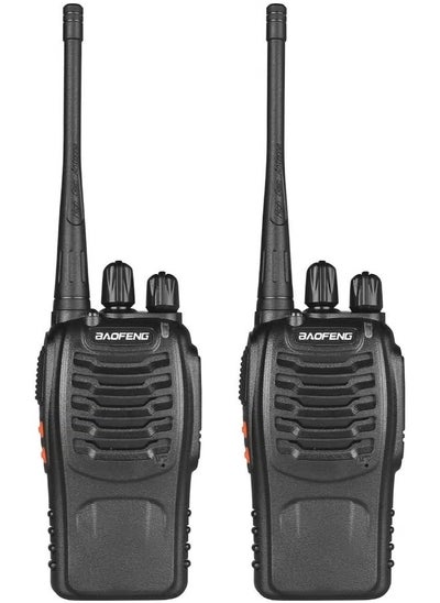 Buy 2pcs baofeng 888s Premium Quality Walkie Talkie With Charging Device Portable FM Handheld 5W Two Way Radio in UAE