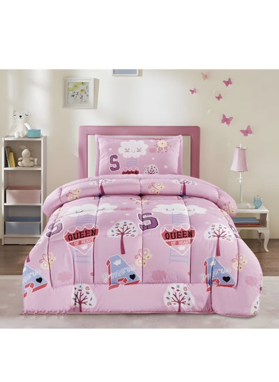 Buy Elevate Kids' Bedrooms with our Reversible Cartoons Printed 3-Piece Comforter Set in Saudi Arabia