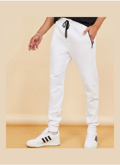 Buy Pique Slim Fit Jogger with Zip Pocket Detail in Saudi Arabia