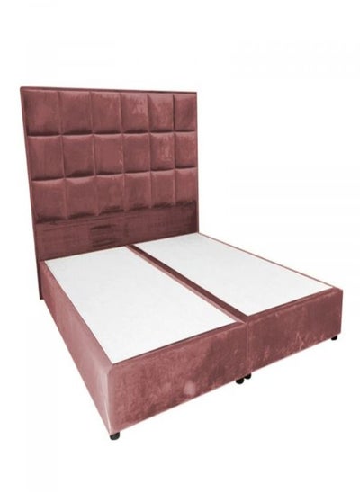 Buy Lolo | Velvet Bed Frame - Dark Pink in Saudi Arabia