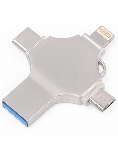 اشتري محرك فلاش USB USB C ذاكرة فلاش 128 جيجا بايت 4 في 1 محرك متعدد الوظائف مع منافذ Micro USB من النوع C لالروبوت الذكي فون باد ماك بوك وكمبيوتر محمول في السعودية