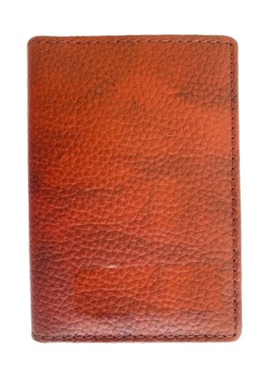 Buy Leather Card holder AM089 (Two Tone) RFID Protected in UAE