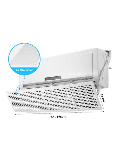 Buy Adjustable Split Air Conditioner Deflector Retractable AC Air Flow Deflector Built-In Air Conditioner Filter Cotton Can Filter Dust And Fine Particles And Remove Odor And Formaldehyde Length 120 CM in Saudi Arabia