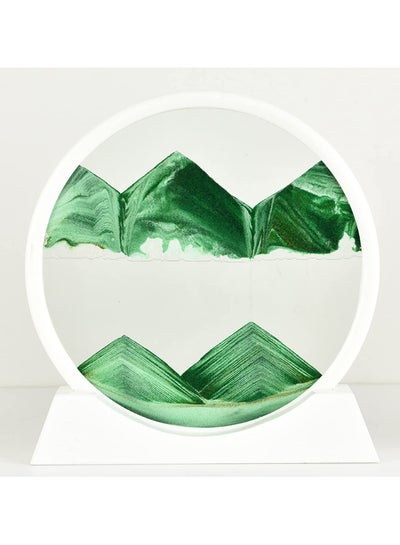 Buy 3D hourglass, white frame in green sand, KWG999 in Egypt