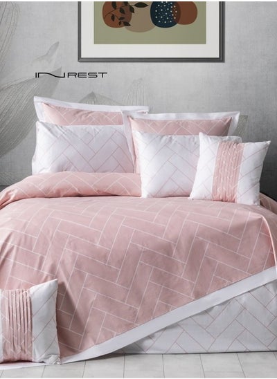 Buy Valencia King Duvet Set (Without Filling) 100% Cotton 8pcs in Saudi Arabia