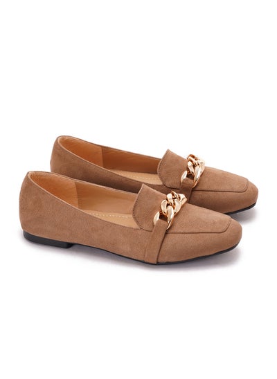 Buy Large Chain Suede Loafers in Egypt