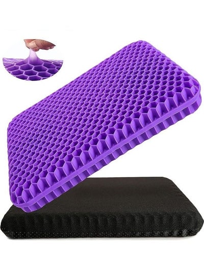 Buy Gel Seat Cushion,Upgrade Double Breathable Honeycomb Cushion For Home Cars Wheelchair in Saudi Arabia