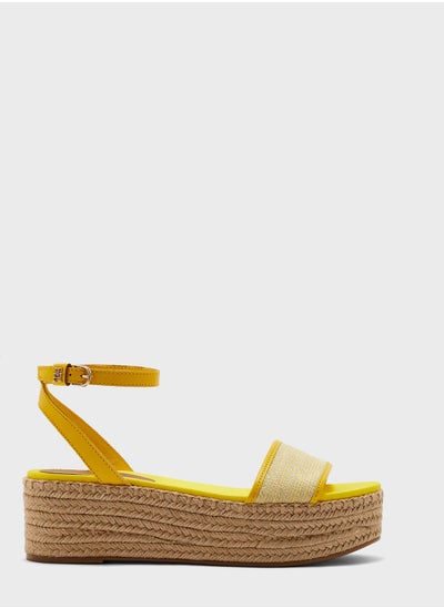 Buy Woven Platform Wedge Sandals in UAE