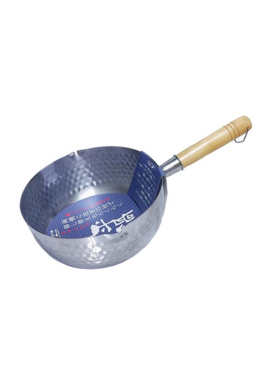 Buy Aluminum Saucepan with Wooden Handle, Tea Pan, Rice Pan, Sauce Pan, Milk Pan, Coffee Pan (18cm) in UAE