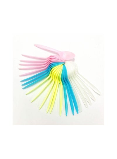 Buy 🎉 Introducing Vibrant Multi-Color Plastic Spoons for Unforgettable Parties! 🎈 in Egypt