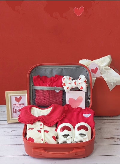 Buy Gift box red love blessing little princess full moon baby gift in Saudi Arabia