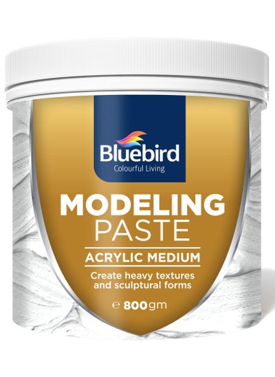 Buy Bluebird Modelling Paste 800GM - High Density, Acrylic Medium - For Texture and Thickness, Dimension Additive in UAE