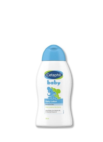 Buy Cetaphil Baby Daily Lotion with Shea Butter Face & Body Moisturizer Delicate and Sensitive Skin Unscented 300ml in UAE