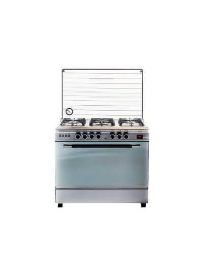 Buy Cooker Perfect Cast Digital 5 Burners 60*90 cm With Fan Stainless Steel - 2010244 in Egypt