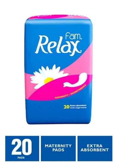 Buy Relax Women's Sanitary Napkins 20 Pieces in Saudi Arabia