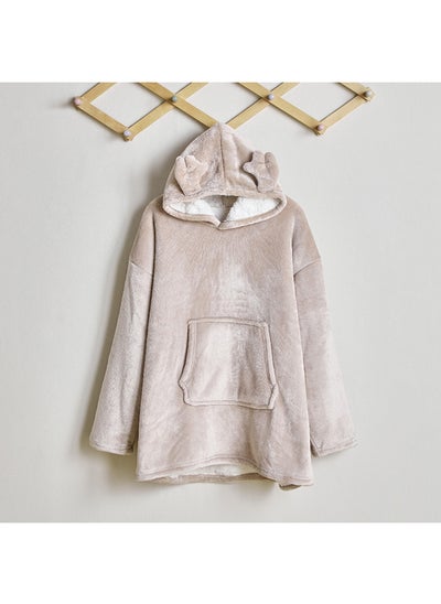 اشتري Playland Deer Flannel Hooded Bathrobe 63 x 75 cm في الامارات